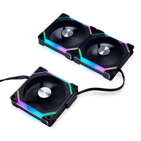 LIAN LI UNI FAN SL120 V2 RGB Black 12CM Case Fan (UF-SL120V2-1B) 