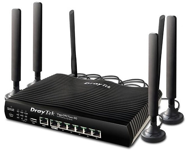 DrayTek Vigor 2927Lax-5G Simultaneous Dual-WAN VPN Firewall WiFi 6 4G LTE/5G Router