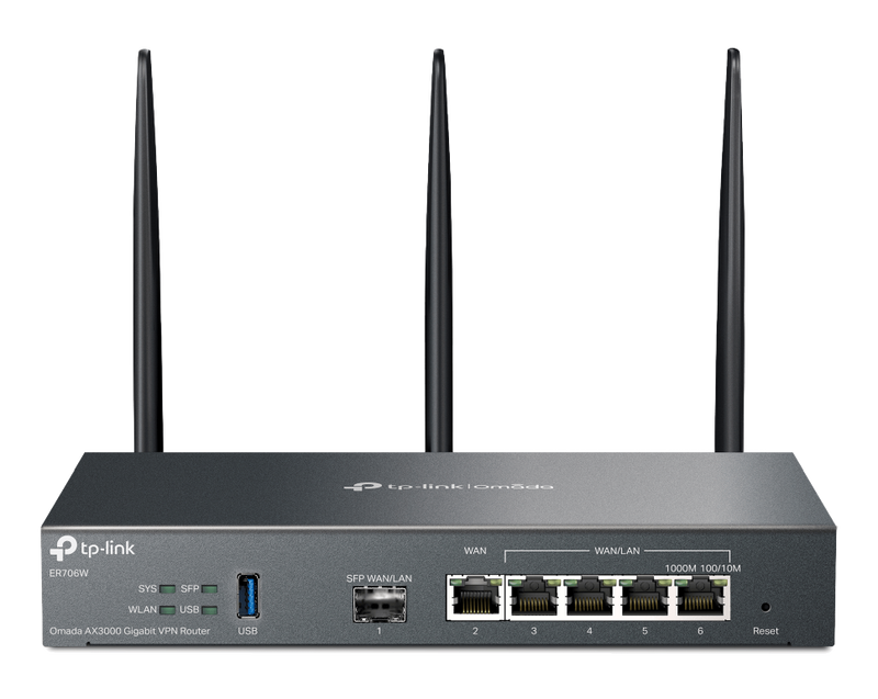 TP-Link ER706W Omada AX3000 Gigabit VPN Router with 5 WAN Ports & USB 3.0 Port