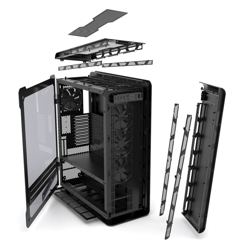 Phanteks Enthoo Elite Extreme Full Tower Case 黑色Tempered Glass (PH-ES916E_BK)