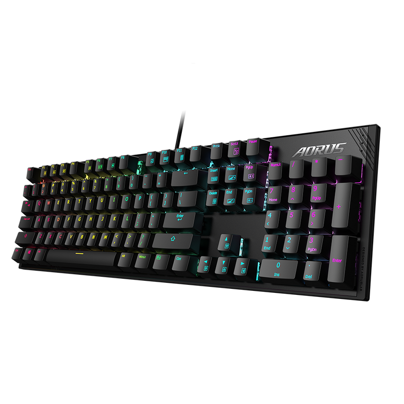 GIGABYTE AORUS K1 Gaming Keyboard RGB fusion, Cherry MX 紅軸