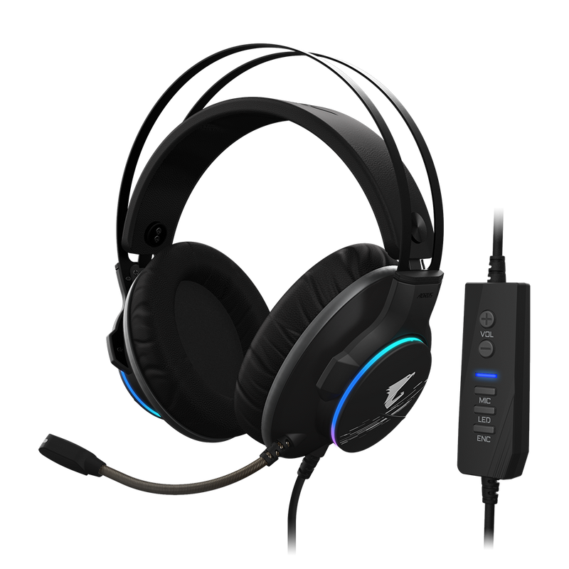 GIGABYTE AORUS H1 Headset 虛擬 7.1 RGB 頭戴式電競耳機