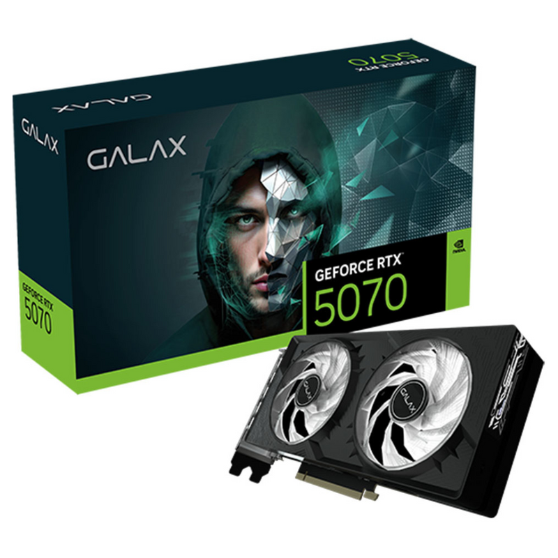 GALAX GeForce RTX 5070 1-Click OC 12GB GDDR7 GA-DCN-RTX5070-1CLICKOC-2X-BK