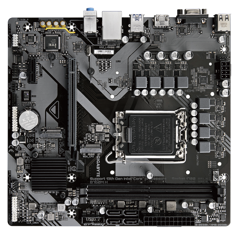 GIGABYTE B760M H DDR5,LGA 1700 mATX Motherboard