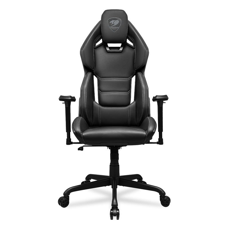 Cougar Hotrod Black Racing Style Glass Fiber Reinforced Plastic Shell Gaming Chair (Black) (Direct Delivery from Agent) 