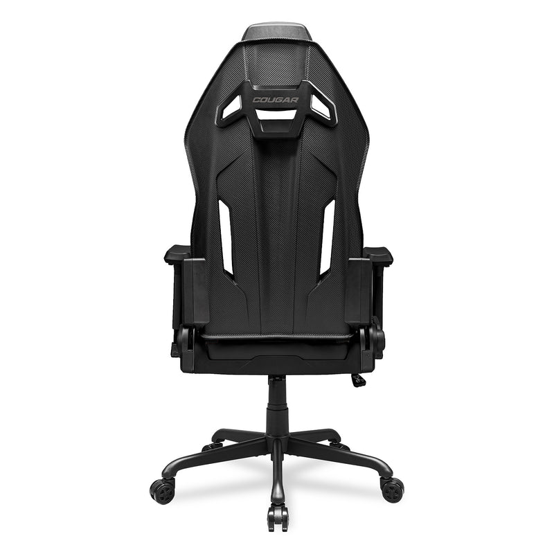 Cougar Hotrod Black Racing Style Glass Fiber Reinforced Plastic Shell Gaming Chair (Black) (Direct Delivery from Agent) 