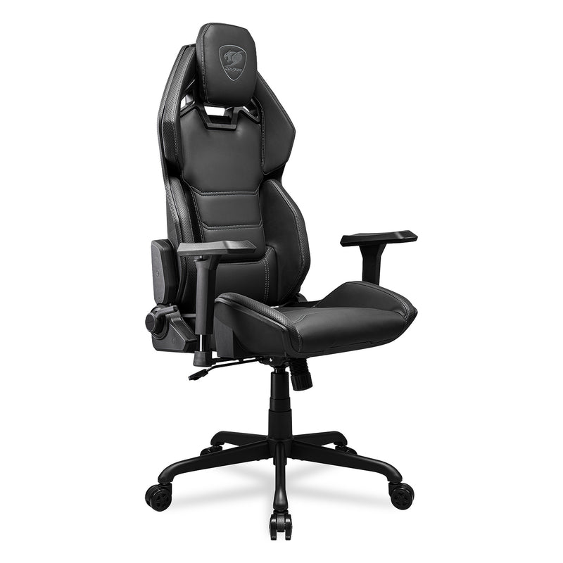 Cougar Hotrod Black Racing Style Glass Fiber Reinforced Plastic Shell Gaming Chair (Black) (Direct Delivery from Agent) 