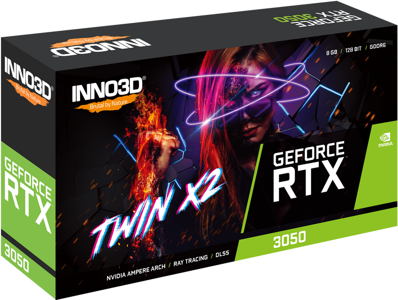 INNO3D GeForce RTX 3050 TWIN X2 8GB GDDR6 