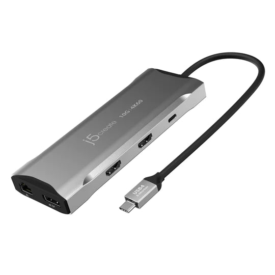 j5create USB-C MST 4K三螢幕 Gen2 多功能擴充集線器 - UH-JCD397