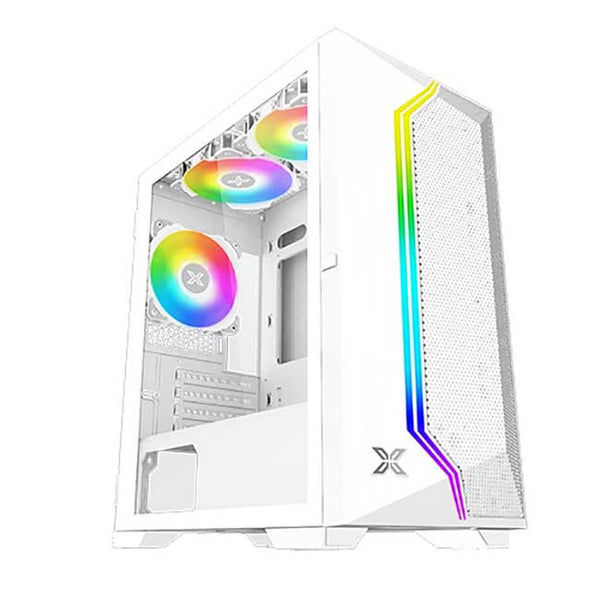 XIGMATEK Gemini II White 白色 Tempered Glass Micro-ATX Case (CA-GEMI2WH)