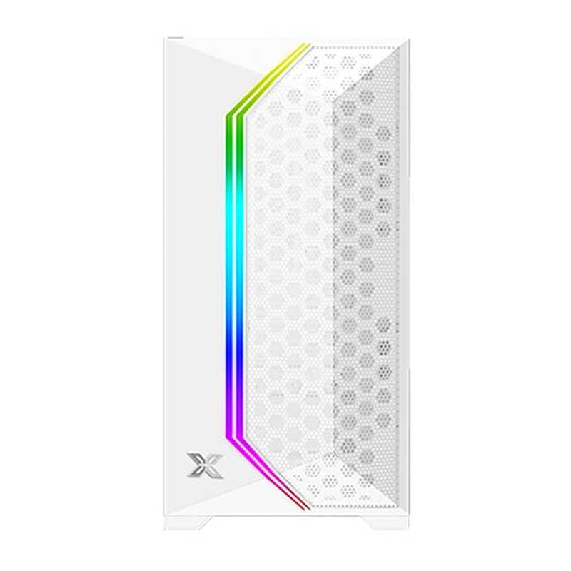 XIGMATEK Gemini II White 白色 Tempered Glass Micro-ATX Case (CA-GEMI2WH)