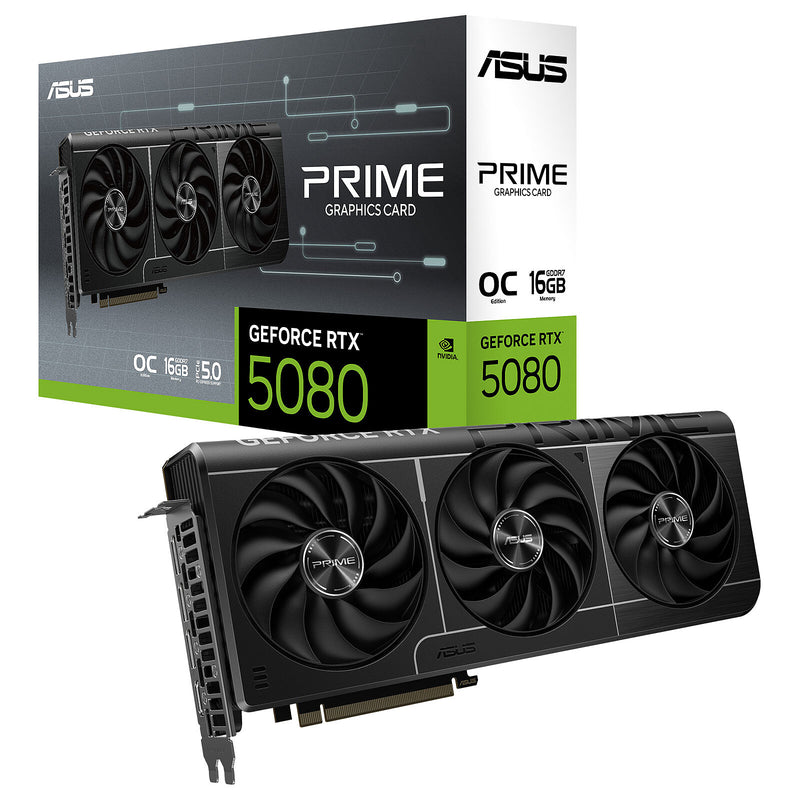 (預訂) ASUS PRIME GeForce RTX 5080 OC 16GB GDDR7 PRIME-RTX5080-O16G-GAMING (DI-E5080R1)