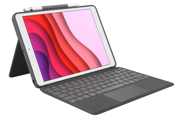 Logitech Combo Touch 鍵盤護殼配備觸控板(iPad 10.2" 第 7、8、9 代用) 920-009726 原裝行貨