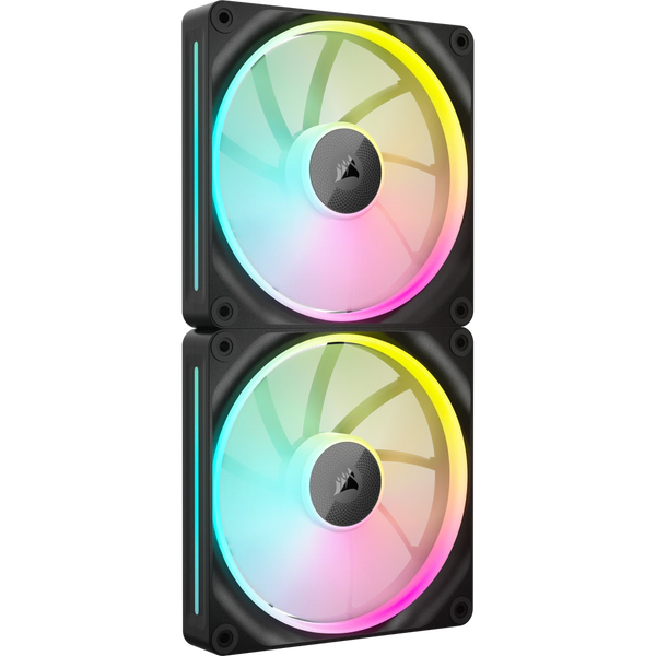 Corsair iCUE LINK LX140 RGB STARTER Black 140mm PWM PC Case Fan Dual Fan Kit (2件裝) (CO-9051028-WW)