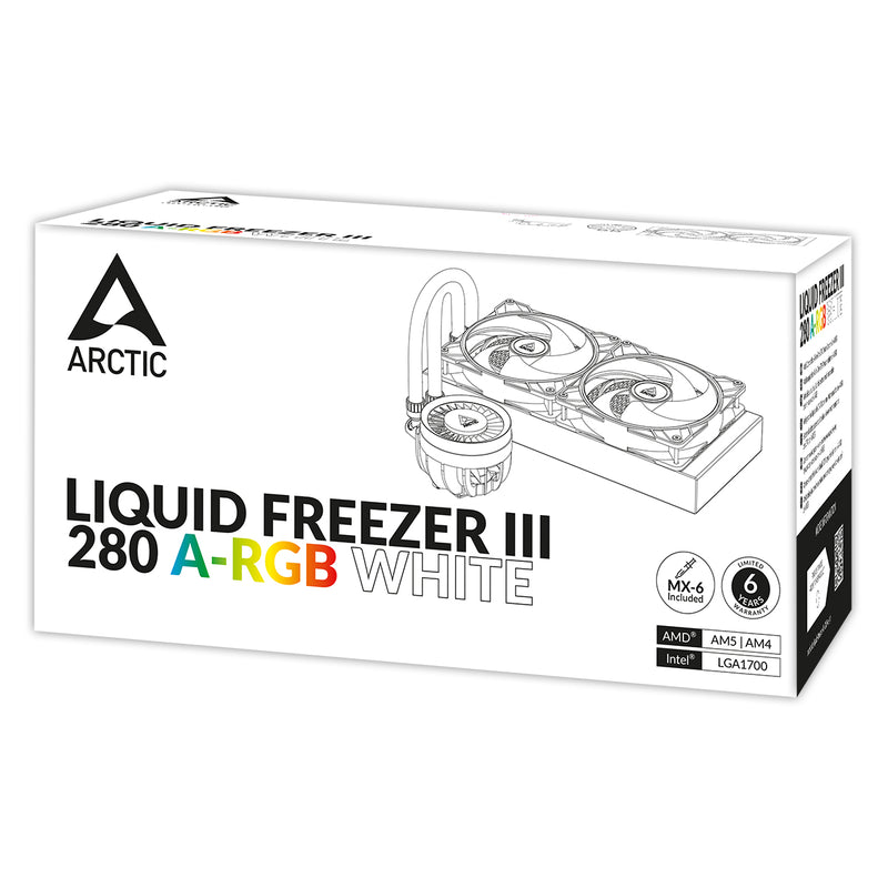 [Latest Product] ARCTIC Liquid Freezer III 280 White ARGB Liquid CPU Cooler 