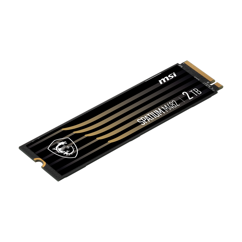 MSI 2TB SPATIUM M482 PCIe Gen4x4 NVMe M.2 SSD HD-M4822T 
