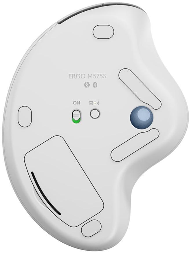 Logitech Ergo M575S Trackball Mouse 無線軌跡球滑鼠 - White 白色 910-007032 原裝行貨