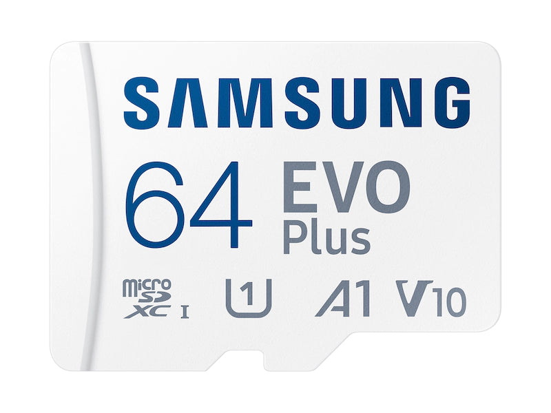 SAMSUNG 64GB EVO Plus microSDXC (A1, V10, UHS-I, 130MB/s) MB-MC64KA 772-4495 