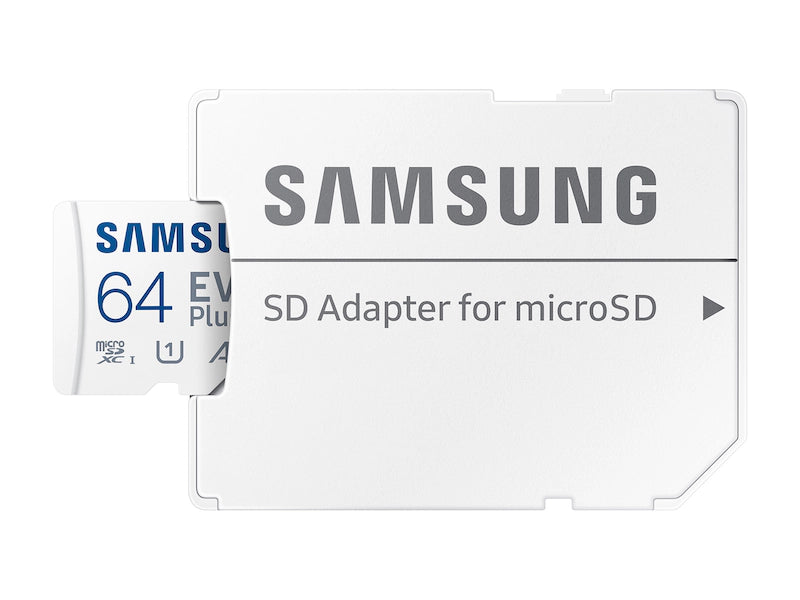 SAMSUNG 64GB EVO Plus microSDXC (A1, V10, UHS-I, 130MB/s) MB-MC64KA 772-4495