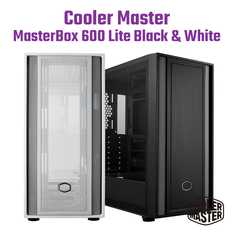 Cooler Master MasterBox 600 Lite Black 黑色 Tempered Glass ATX Case MB600L-KGNN-S00