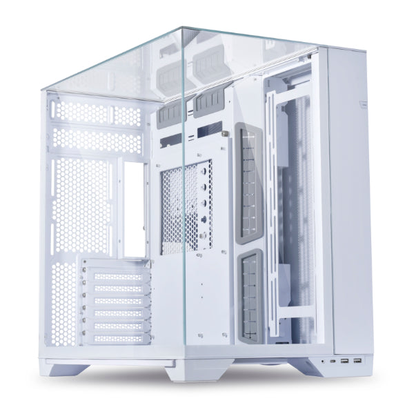 LIAN LI O11 Vision White White ATX Mid-Tower Case PC-O11VW 