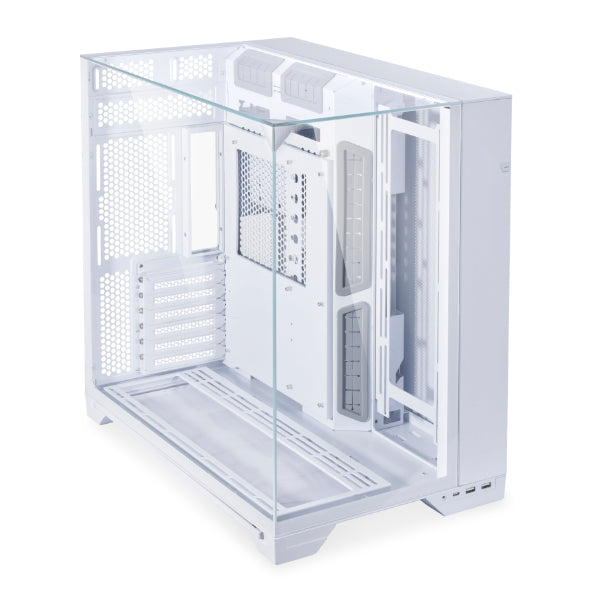 LIAN LI O11 Vision White White ATX Mid-Tower Case PC-O11VW 