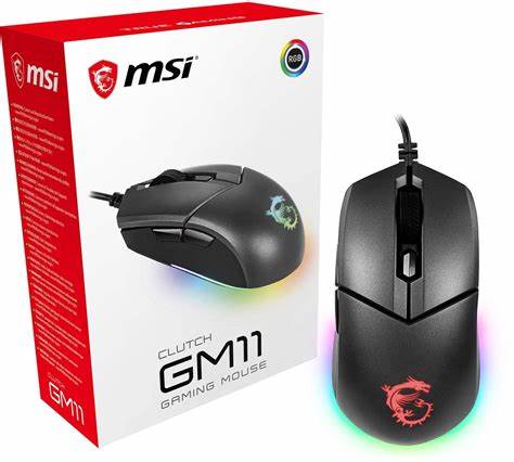 MSI CLUTCH GM11 RGB 電競滑鼠 - 5000dpi (ME-MCGM11)