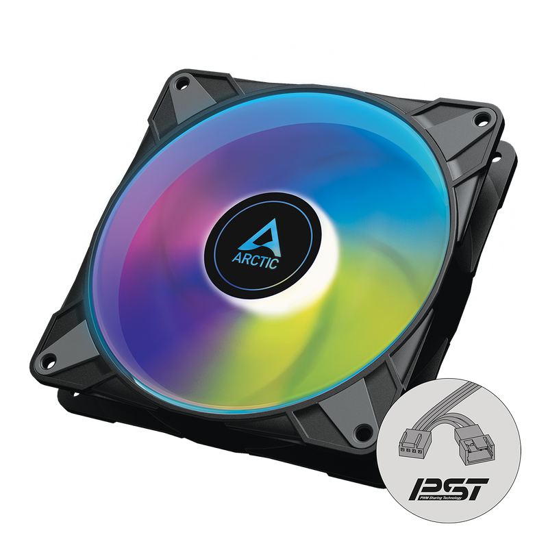 ARCTIC P14 PWM PST A-RGB 0dB 14cm Case Fan Black黑色