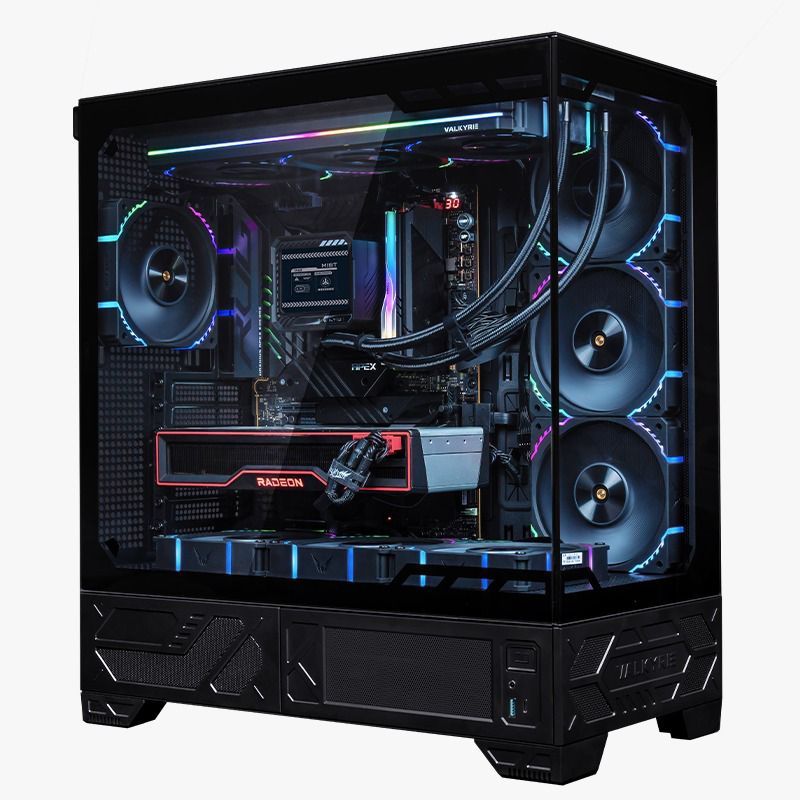 VALKYRIE VK03 LITE Black 黑色 ATX Case (270度全視線無柱設計)