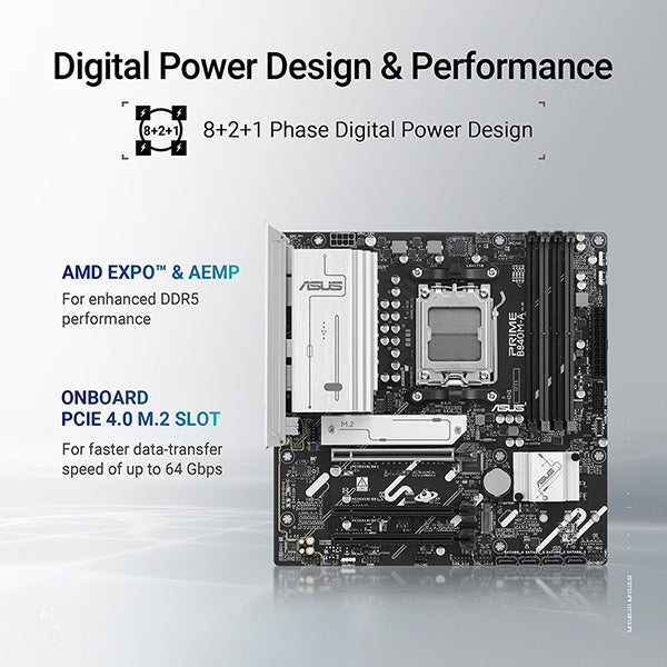 ASUS PRIME B840M-A-CSM DDR5,Socket AM5 mATX Motherboard