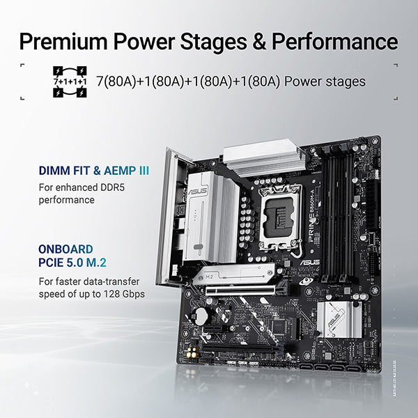 ASUS PRIME B860M-A-CSM DDR5,LGA 1851 mATX Motherboard