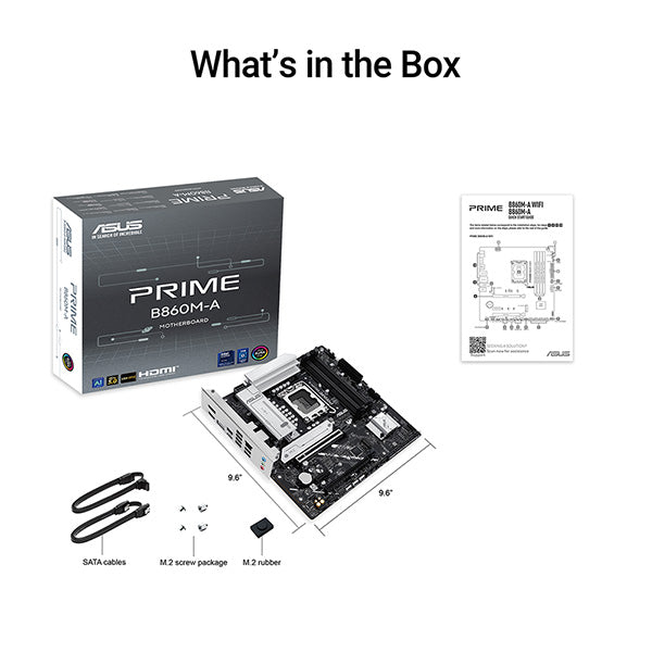 ASUS PRIME B860M-A-CSM DDR5,LGA 1851 mATX Motherboard