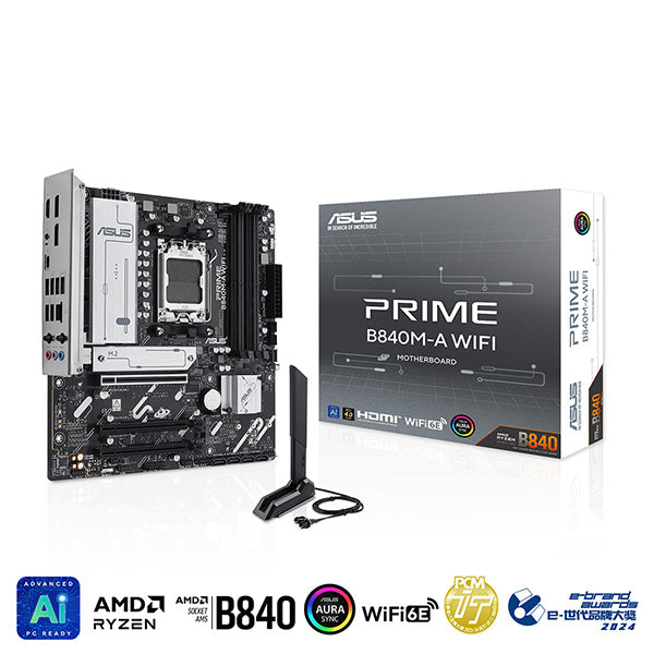 ASUS PRIME B840M-A WIFI-CSM DDR5,Socket AM5 mATX Motherboard