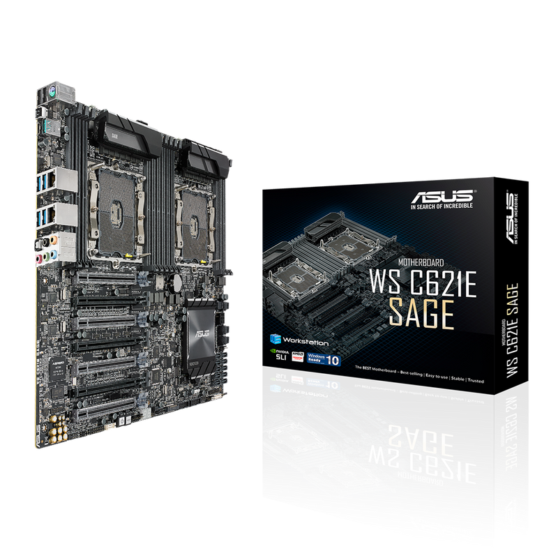 ASUS WS C621E SAGE Intel C621, LGA 3647, EEB Workstation Motherboard