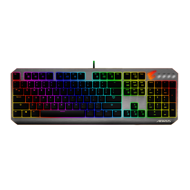 GIGABYTE AORUS K7 Gaming Keyboard RGB fusion, Cherry MX red switch 