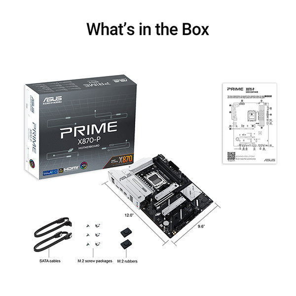 ASUS PRIME X870-P-CSM DDR5,Socket AM5 ATX Motherboard