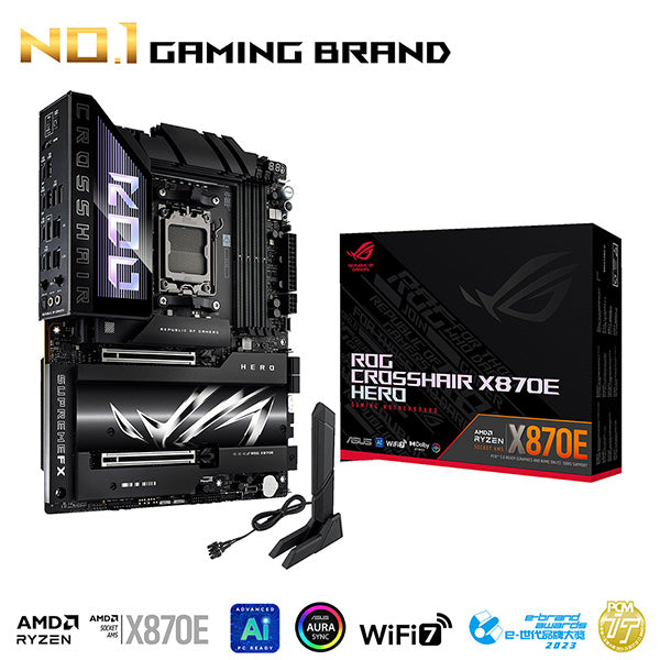 ASUS ROG CROSSHAIR X870E HERO DDR5,Socket AM5 ATX Motherboard 