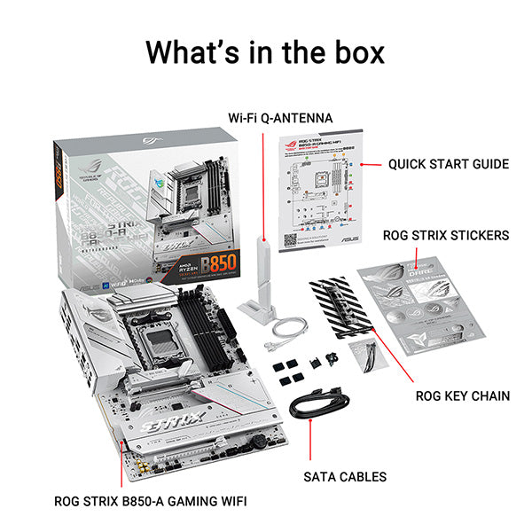 ASUS ROG STRIX B850-A GAMING WIFI DDR5,Socket AM5 ATX Motherboard