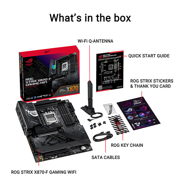 ASUS ROG STRIX X870-F GAMING WIFI DDR5,Socket AM5 ATX Motherboard