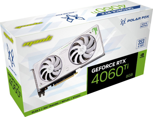 Manli Geforce RTX 4060 Ti Polar Fox Twin 8GB GDDR6