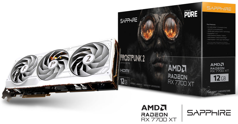 SAPPhIRE PURE AMD Radeon RX 7700 XT 12GB GDDR6 Frostpunk 2 Edition