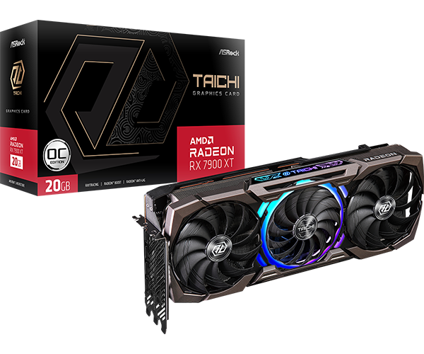 ASRock AMD Radeon RX 7900 XT Taichi OC 20GB GDDR6