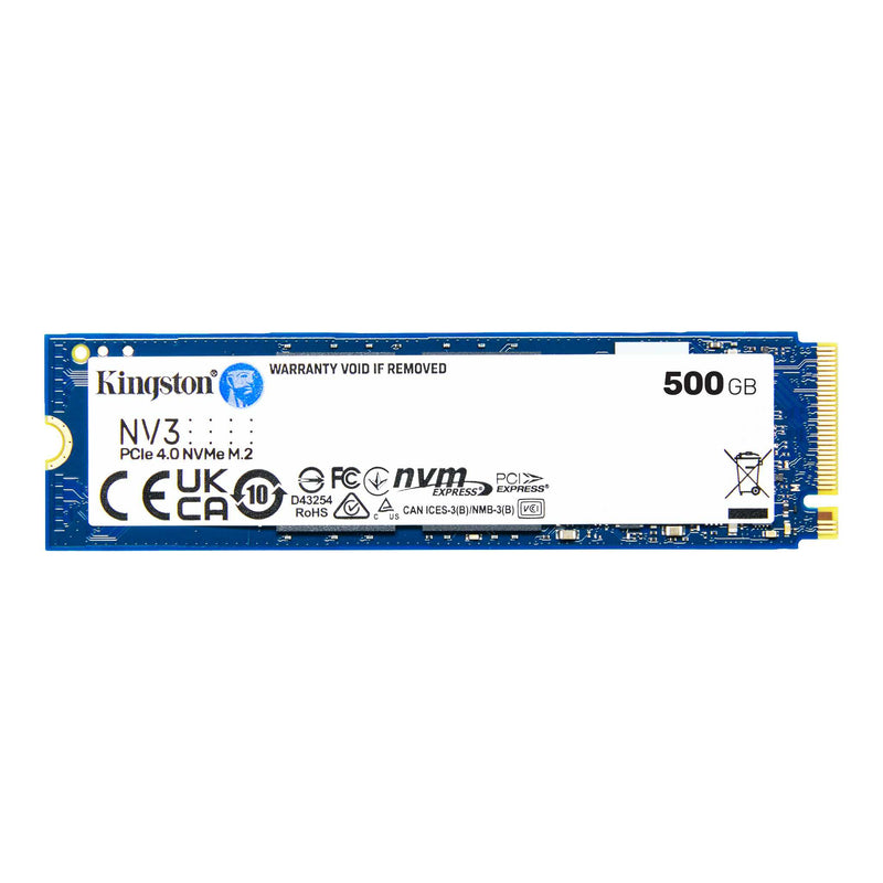 Kingston 500GB NV3 SNV3S/500G M.2 2280 PCIe Gen4 x4 SSD