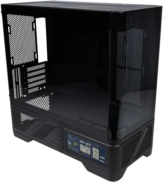 VALKYRIE VK03-M LCD Black 黑色 mATX Case (6.2吋輕觸式屏幕 / 270度全視線無柱設計)