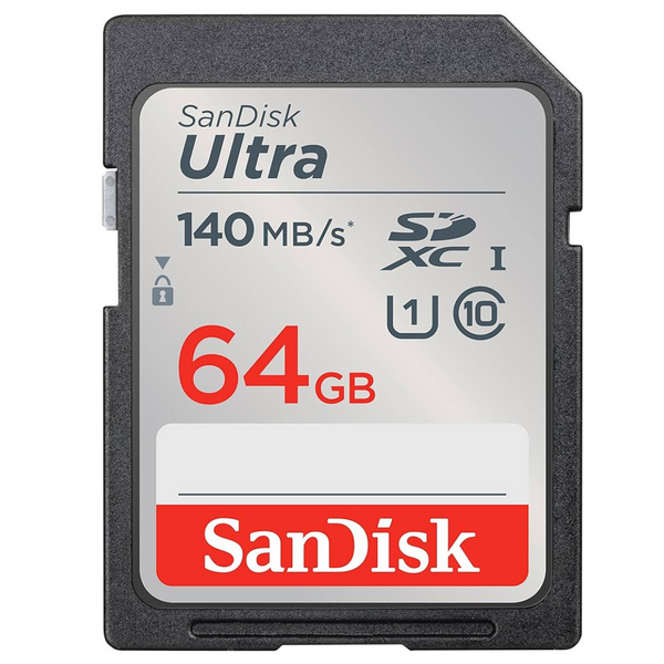 SanDisk 64GB Ultra SDXC (Class 10, 140MB/s) SSDDUNB-064-GN6IN 772-4564