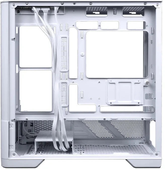 VALKYRIE VK03-M LCD White 白色 mATX Case (6.2吋輕觸式屏幕 / 270度全視線無柱設計)