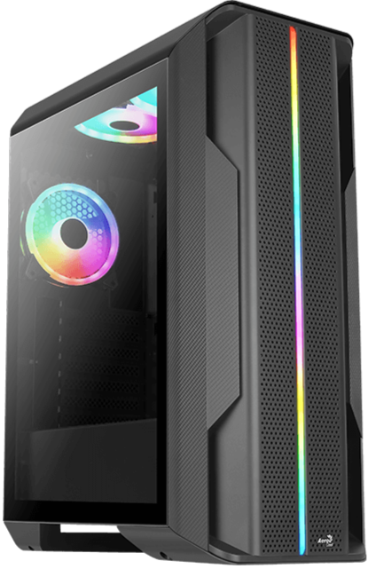 AeroCool Splinter Duo ARGB Black 黑色 Tempered Glass ATX Case