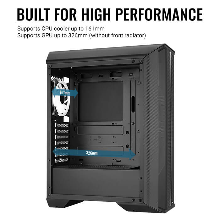 AeroCool Splinter Duo ARGB Black 黑色 Tempered Glass ATX Case