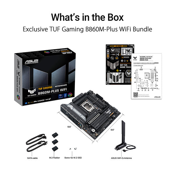 ASUS TUF GAMING B860M-PLUS WIFI DDR5,LGA 1851 mATX Motherboard