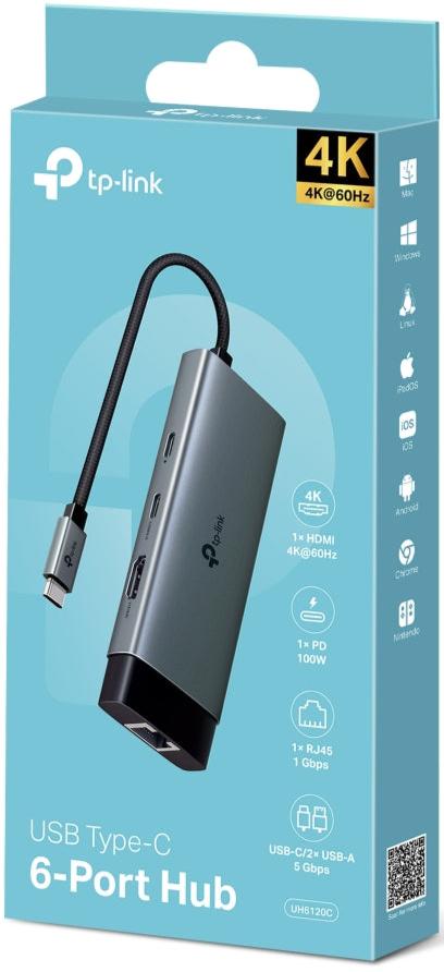 TP-Link UH6120C USB Type-C 6-Port Hub